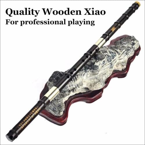 Chinese Wooden Flute Xiao Professional Traditional Musical Instrument Handmade Wood Northern Dong Xiao 8 Hole Key G Ebony Flauta