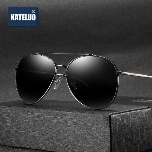 KATELUO 2020 Classic Mens Sunglasses Polarized UV400 Men Sun Glasses Polit Glasses for Driving Eyewear Accessories For Men 7001