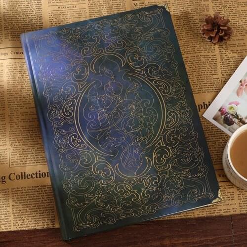 Classical creativity line Notebook European retro bronzing Diary Agenda A5 B5 Thickened hard surface Office Notepad Journal