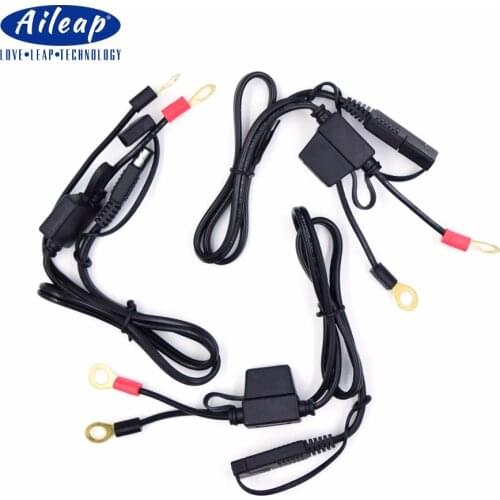 Aileap Ring Terminal to SAE Quick Disconnect Cable Motorcycle 12V Battery Output Connector (3 pieces)