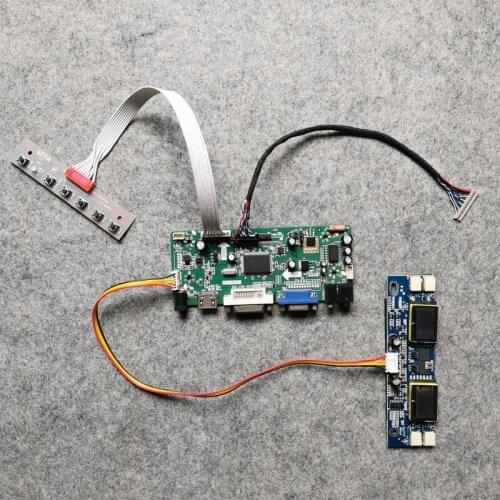 DIY kit Fit HT15X23/M150X2/M150X3 matrix 1024*768 LCD monitor drive controller board M.NT68676 VGA+DVI 4-CCFL LVDS 20-Pin