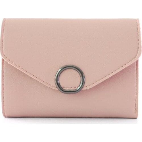 20PCS / LOT Vintage Women Simple Short Wallet Small Hasp Coin Purse for Girls Card Holder Handbag Ladies Envelope Wallet