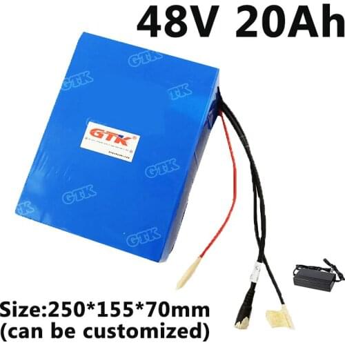 Powerful 48v 20ah 1000w lithium ion battery built-in BMS for 1500w 2000w ebike battery scooter Golf motorcycle + charger