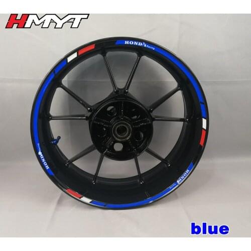 Motorcycle Rim Stickers 17 inch wheel For HOND Hornet CB400 Waterproof reflective rim sticker hub Decal Sticker