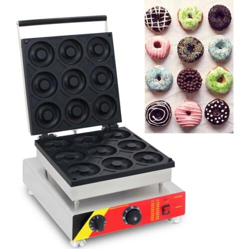 Stainless Steel Body Sweet Wheat Circle Commercial Snack Equipment NP-100 Non-stick coated donut maker 110v/220v Donut Machine