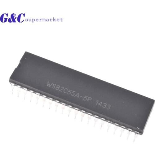 New and original WS82C55A-5P WS82C55 82C55A DIP-40 diy electronics