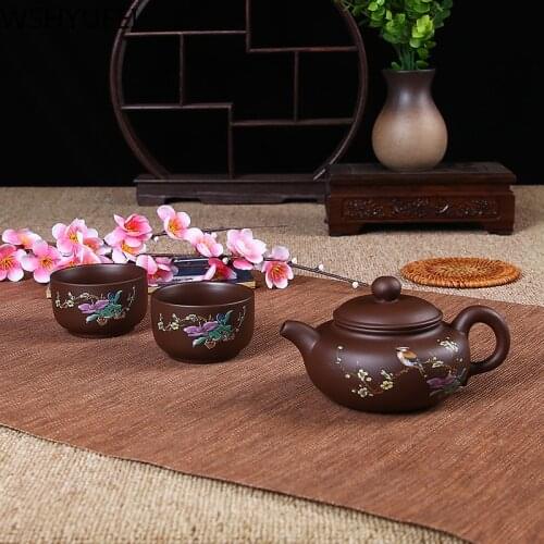 New style purple sand teapot cup anti-scalding heat-resistant tea set teapot office household drinking utensils WSHYUFEI