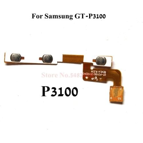 Original Power ON/OFF Volume Side Button Key Flex Cable For Samsung P3100 GT-P3100 P3110 Power Audio+- Replacement parts