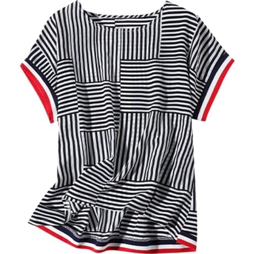 Oumengka Women's Striped Shirts
