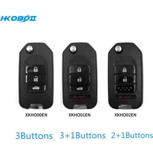 HKOBDII Wire Remote XKHO00EN XKHO01EN XKHO02EN Universal VVDI2 Car Key Remote for Xhorse VVDI Key Tool for Honda Style