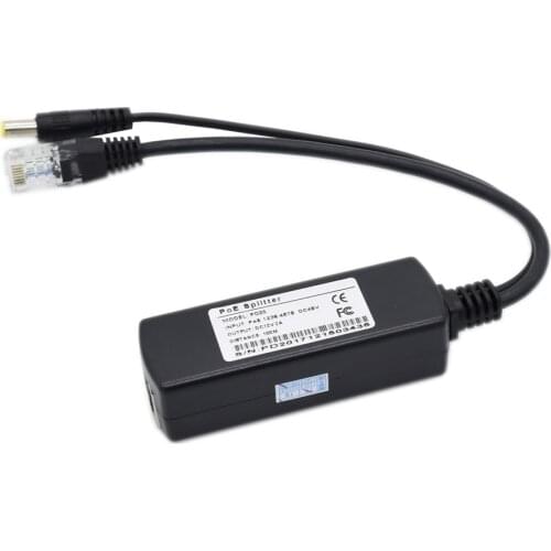 48V POE Splitter output 12V waterproof suitable for Non POE IP cameras and wireless AP 10/100mbps POE connector Cable Kits