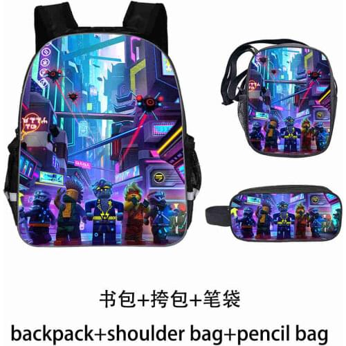 Mochila School Kids bag Game Ninjago Backpack for Children Printing Cartoon Children School Bags Boys Girls Teenage Bag