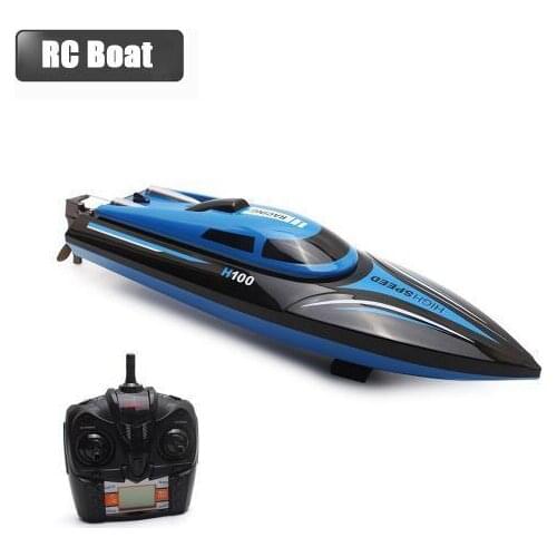 Upgraded 2.4ghz 4ch Remote Control Rc High Speed Boat Skytech H100 Racing Speed Boat With Lcd Screen Toys Gift For Kids Children