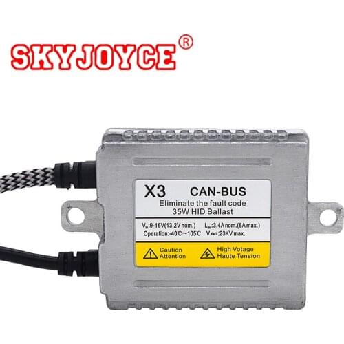 SKYJOYCE 35W Original DLT X3 Canbus HID Ballast Error Free Slim DLT X3B HID Canbus Ballast For Car Light Accessories 35W HID Kit