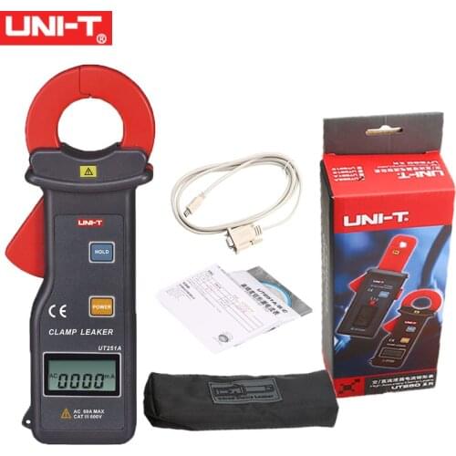 UNI-T UT251A/UT251C High Sensitivity Leakage Current Clamp Meter Auto Range 4-Digit LCD Digital Display, 10000 Display Count