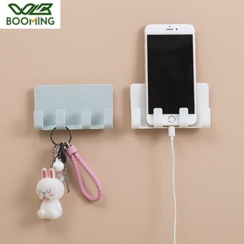 WBBOOMING Wall Mounted Storage Smartphone Hanging Cellphone Tablet Charging Home Bathroom Accessories Storage Holders And Racks