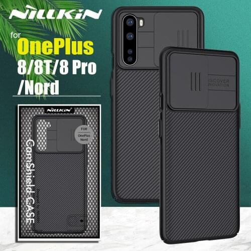 For OnePlus 8T Case Casing Nillkin Camslide Camera Protect Cover Case for OnePlus Nord Lens Protection Cases on Oneplus 8 Pro