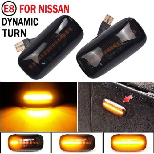2pcs Led Dynamic Side Marker Turn Signal Light Sequential Blinker Light For Nissan Maxima Almera N15 Pulsar N15 Cefiro A32