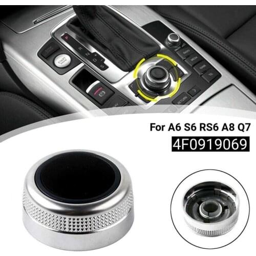 4F0919069 Multimedia System MMI Button Knob Switch Cover Cap for - A6 S6 A8 Q7