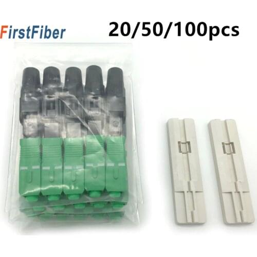 SC APC Fast Connector Embedded SC adapter FTTH SC APC quick connector fiber splicer Small Package 10/20/50/100PCS