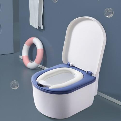 Baby Toilet Training Seat Portable Plastic Potty Trainer Kids Indoor children toilet Plastic Infant Potty for free potty brush