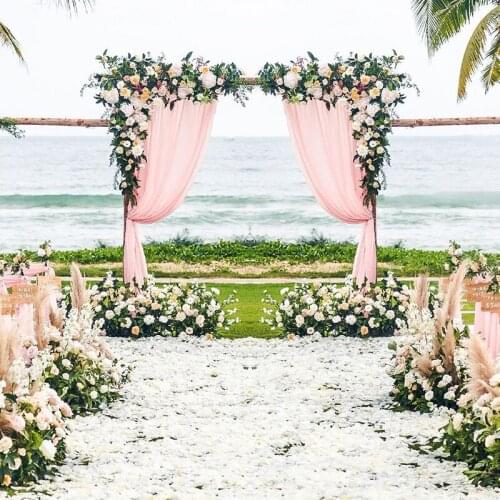 DIY Wedding stage decor artificial flower wall Arch silk rose peony plant mix design decor flower wall 100cm and 120cm customize