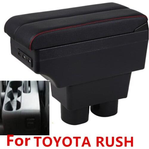 For TOYOTA RUSH ARMREST armrest box USB Charging heighten Double layer