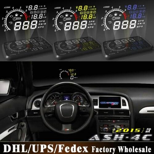 Free 10Pcs/Lot 5.5 Inch Car Trip Computer Ash-bt Head-up Display Hud Hud Car Obd2