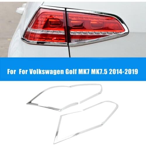 Chrome Rear TailLight Lamp Cover Strip Trim Brake Light Decoration for Golf MK7 MK7.5 2014-2019