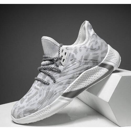 Flying Woven Breathable Luminous Mens Casual Shoes Plus 45 Sneakers for Man Outdoor Walking Male Sports Running Shoes 2021 New