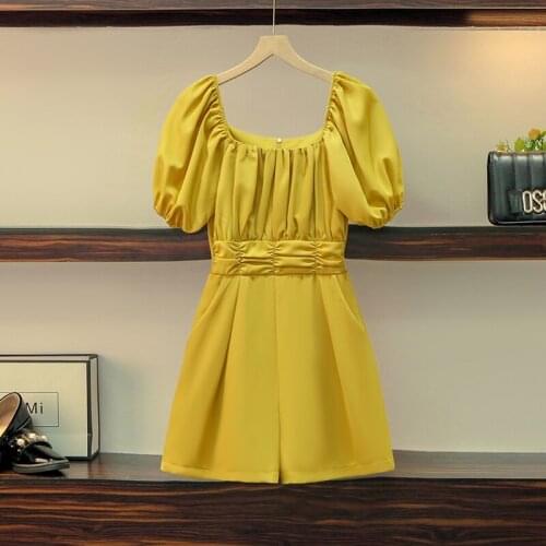 Large Big Size Summer Jumpsuit Thin High Waist Slim One Piece Pants Wide Leg Pants Trendy Enteritos Largos De Mujer Elegantes