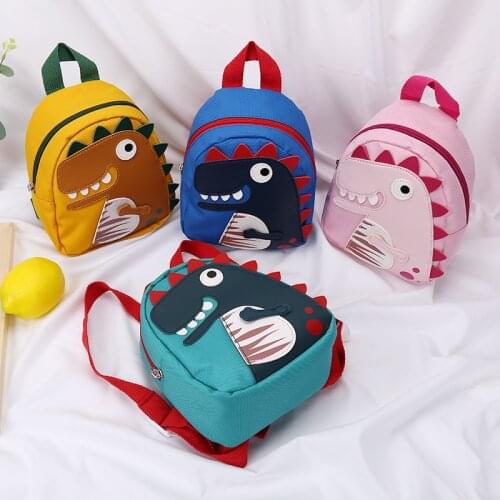 Cute Dinosaur Cartoon Backpack 0-4 years Old Kids Toddler Kindergarten School Preschool Bag Children Gifts For Boys And Girls
