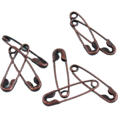 MIni Safety Pins 100-500pcs 20mm Copper Pins Scarf pins Charming Safety Pins Brooch Safety Pins DIY Pins for Garment