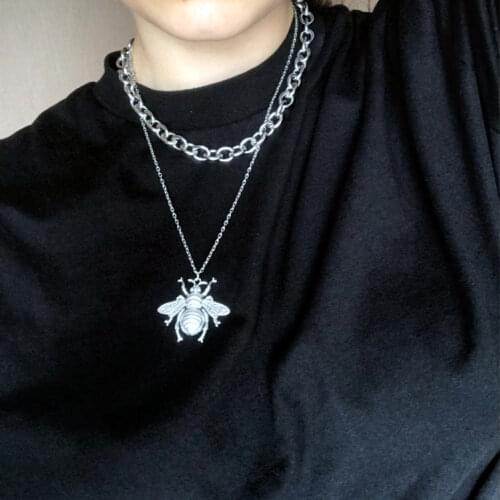 2021 Fashion hornet honey bee Pendantschain short long Mens Womens necklace for Animal creative gifts