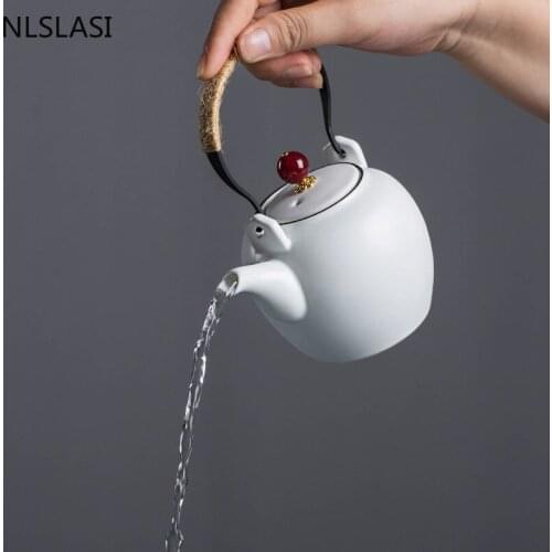 New style Ceramic teapot Dahongpao Tea set tea set teapot Travel convenient tea set Household drinking utensils WSHYUFEI