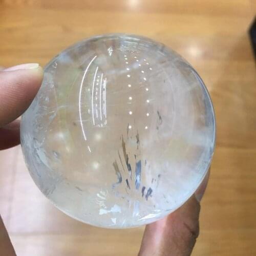 About 60mm high quality Natural clear rock quartz Crystal sphere meditation reiki healing magical ball for home decoration