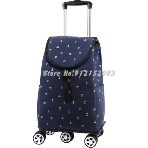 Portable Trolley, Large Capacity Shopping Cart, Small Pull Cart, Household Foldable Trolley, Grocery Cart, Trailer, Trolley