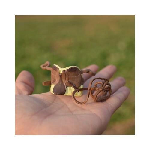 PVC figure Doll model toy horse sadle