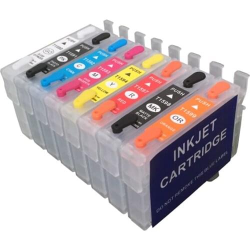 R2000 Refillable Inkjet Cartridges T1594-T1599 For Epson Stylus Photo R2000 With ARC Chips Free Shipping On High Quality