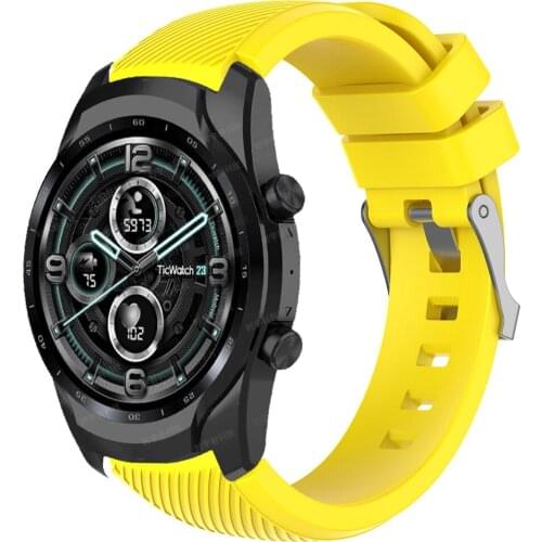 Wrist Band For Ticwatch Pro 2020 Strap For Ticwatch Pro 3 GPS/GTX/E2/S2 Silicone Bracelet Replace Belt Smart Watch Accessories