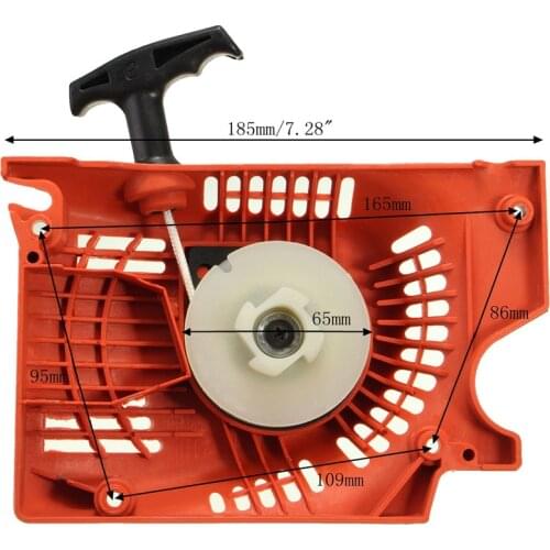 Recoil Pull Starter For Chinese Chainsaw 4500 5200 5800 45 52cc 58cc Raptor Red