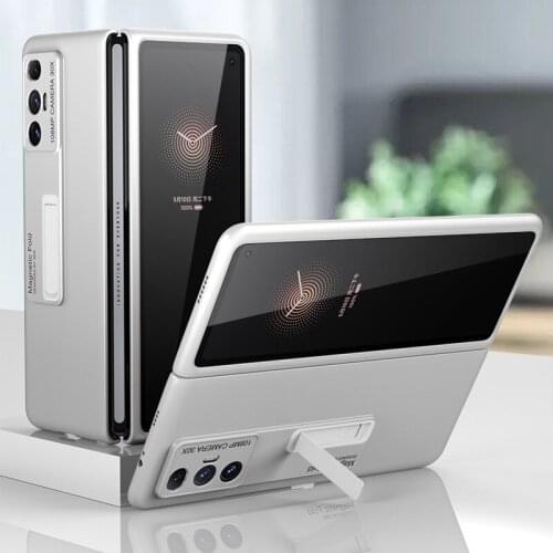 Ultral-thin Matte Case for Xiaomi Mix Fold Cover All-inclusive Shockproof Shell with Phone Holder for Mi Mix Fold Case