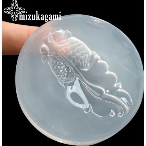 1pcs/lot UV Resin Jewelry Liquid Silicone Mold Gold Fish Charms Pendant Resin Molds For DIY Pendant Charms Making Jewelry