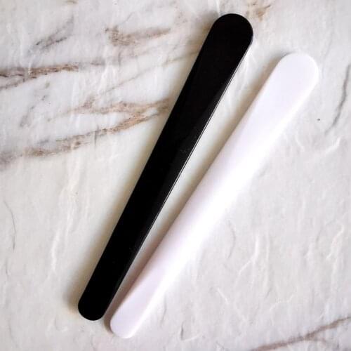 10Pcs Makeup Spoon Cosmetic Spatula Curved Double-ended PP Women Face Mask Spoon Cream Spoon Skin Face Care Tool for Daily Use