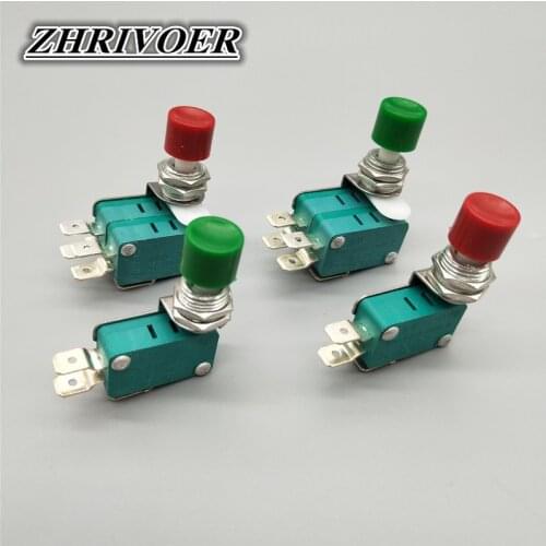 12mm DS-438 DS-448 Momentary Push Button Switch Micro Switch 16A/250V Red Green