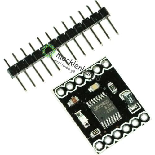 DRV8833 2 Channel DC Motor Driver Module Board 1.5A 3V-10V H-Bridge 4-Wire Step Motor Overcurrent Protection Step Motor Drive