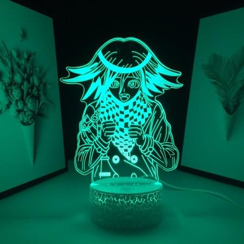 3D LED Night Light Danganronpa V3 Ouma Kokichi Game Lamp for Bedroom Decor Kids Gift Kokichi Oma Table Light