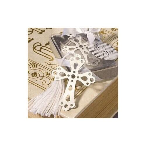 5 pcs/lot Cute Cross Love Silver Metal Bookmarks Creative Gift for Wedding High Quality Gift Pakage Wholesale Free Shipping