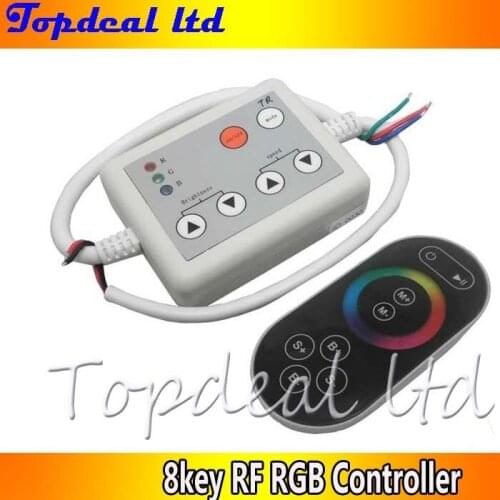 8key RF RGB led touch controller,DC12-24V input