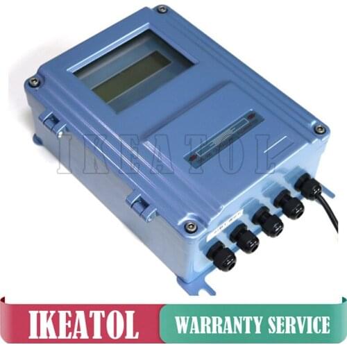 Free Shipping Ultrasonic Flowmeter TDS-100F with S2 Transducer DN15mm-100mm Digital Liquid Flow Meter Wall-mount Fixed Type